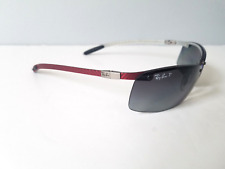 Ray Ban RB8305 142/T3 Red Carbon Fiber Polarized Sunglasses  64-14 120 for sale  Shipping to South Africa