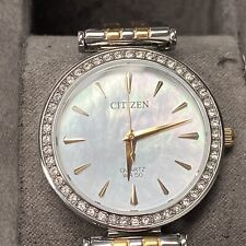 Citizen Womens Crystal Accent Two Tone Stainless Steel Bracelet Watch Er0216-67d for sale  Shipping to South Africa
