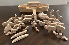 Arca de Noé de madeira 37 peças/17” rara comprar usado  Enviando para Brazil