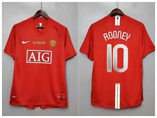MANCHESTER UNITED 07/08 HOME JERSEY WAYNE ROONEY #10 UCL FINAL MATCH for sale  Shipping to South Africa