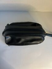 Kit de bolsa de higiene Dopp couro preto cosmético bolsa de maquiagem de viagem expande comprar usado  Enviando para Brazil