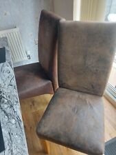 faux suede dining chairs for sale  BLACKBURN