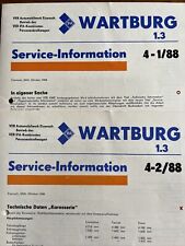 Wartburg service informationen gebraucht kaufen  Velten