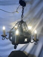 black iron wrought chandelier for sale  San Diego