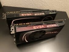 2 x EVGA Nvidia Geforce GTX 570 W/ Backplate (Not Working - For Parts) for sale  Shipping to South Africa