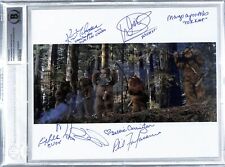 STAR WARS Ewoks (Warwick Davis +6) Firmada Automática 8x10 Foto Fundida Beckett Losada segunda mano  Embacar hacia Argentina