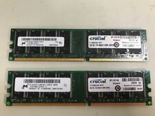 Lote de 2 Memoria RAM de escritorio Crucial CT12864Z335 1 GB DDR PC-2700 333 MHz 184p segunda mano  Embacar hacia Argentina