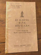 Folleto "Construyendo bicicletas finas" Raleigh Factory Tour, copia original segunda mano  Embacar hacia Argentina