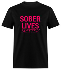 Camiseta Sober Lives Matter manga corta 50/50 algodón poliéster mezcla seca S-5XL segunda mano  Embacar hacia Argentina