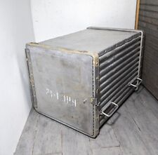 Usado, Recipiente de catering vintage de metal crescente alumínio para aeronaves galera caixa de armazenamento comprar usado  Enviando para Brazil