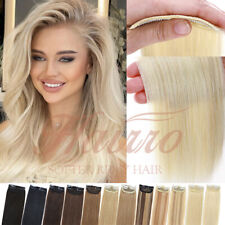 HAIRRO Human Hair Extensions Clip In Remy Hair Volume Pad Hair Padding Topper US, used for sale  Shipping to South Africa