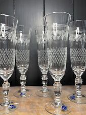 Vintage Pall Mall Lady Hamilton Set 6 Champagne Flutes Unused Labels 140ml 19cm for sale  Shipping to South Africa