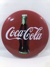Usado, Placa de botão redonda de metal vintage Coca-Cola 16" "The Good Old Days" 1990 comprar usado  Enviando para Brazil