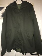 Green khaki hooded for sale  HUDDERSFIELD