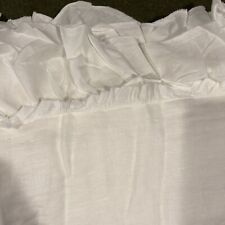 Wamsutta Vintage Washed Linen Ruffle Full/Queen Duvet Cover White NEW Never Used, used for sale  Shipping to South Africa
