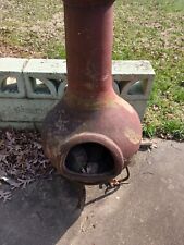 Clay chiminea outdoor for sale  Peoria