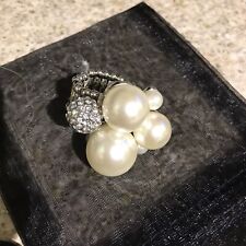 Pearl diamante faux for sale  BRAINTREE
