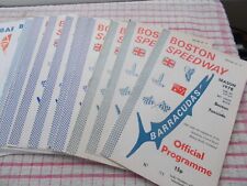 Boston speedway programmes for sale  BARROW-IN-FURNESS