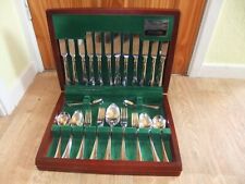 VINTAGE 60 PIECE CANTEEN OF ONEIDA SILVER PLATED CUTLERY 8 PLACE SETTINGS, used for sale  Shipping to South Africa