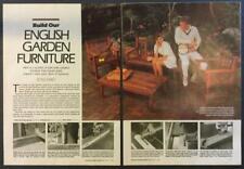 Usado, English muebles de jardín silla de madera de teca 1985 HOWTO construir planes Mesa De segunda mano  Embacar hacia Spain