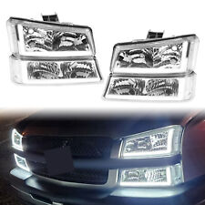 Faróis LED DRL para 2003-2007 Chevy Silverado 1500 2500 3500 + lâmpadas de para-choque, usado comprar usado  Enviando para Brazil