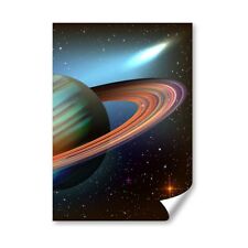 Pôster A4 - Planeta Espaço Exterior Nebulosa Galáxia Saturno 21X29.7cm280gsm #45961, usado comprar usado  Enviando para Brazil