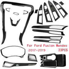 Kit interior de carro fibra de carbono acabamento capa 2017-2019 para Ford Fusion Mondeo 23 peças comprar usado  Enviando para Brazil