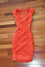 Mini vestido Bebe laranja franzido reunido curto Bodycon bandagem tubo tamanho pequeno comprar usado  Enviando para Brazil