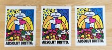 3 anúncios vintage de vodca Absolut Britto 1990 comprar usado  Enviando para Brazil