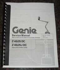 GENIE Z-45/25 DC Z-45/25J DC MANLIFT SERVICE SHOP REPAIR MANUAL BOOK S/N 23236- for sale  Union