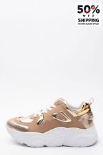 RRP€200 ALBERTO GUARDIANI Sneakers US9 EU40 UK6.5 Metallic Effect Chunky Sole for sale  Shipping to South Africa
