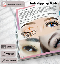 Lash Mappings, Eyelashes Extension Training Manual, Lash Practiсe Guide, PDF for sale  Shipping to South Africa