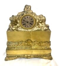 Antique French Brass or Bronze Mantel Bracket Clock by ARERA, used for sale  Shipping to South Africa