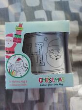 Christmas colouring mug for sale  SIDMOUTH