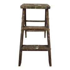 Used, Vintage Wooden Step Ladder Stepstool Plant Stand Display Primitive Farmhouse  for sale  Shipping to South Africa