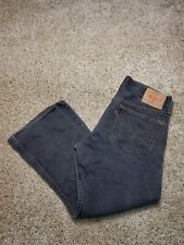 Pantalones de mezclilla vintage Levi's tipo 1 verdadero corte bota 38x30 para hombre negros ajuste holgado Y2K segunda mano  Embacar hacia Argentina