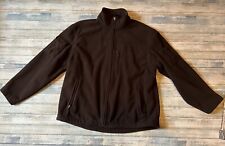 Used, Duluth Trading Fleece Jacket XLG Draw String Brown Chest Pocket Sports Hunting for sale  Shipping to South Africa