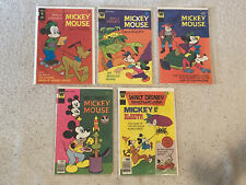 Lote de 5 Quadrinhos Walt Disney Mickey Mouse Whitman & Gold Key Era de Bronze 1970-77, usado comprar usado  Enviando para Brazil