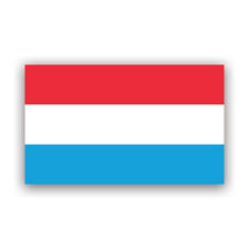 Luxembourger flag sticker for sale  USA