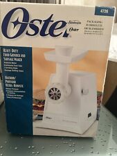 Oster 4726 Heavy Duty Food Grinder And Sausage Maker With Attachments and Manual for sale  Shipping to South Africa