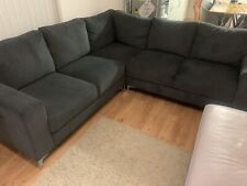 charcoal corner sofa for sale  LONDON