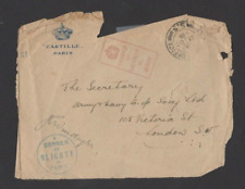 1918 unstamped censor for sale  PAIGNTON