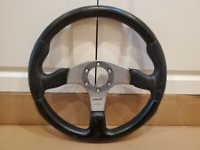 MOMO RACE TYP D35 KBA 70116 GENUINE LEATHER STEERING WHEEL DC2 EG6 S13 S14 R32 for sale  Shipping to South Africa