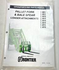 Garfo de palete e lança de fardos Frontier Equipment manual do operador e peças, usado comprar usado  Enviando para Brazil