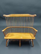Fine Dollhouse Miniature Comb Back Windsor Bench by William Bill Clinger 1:12 for sale  Shipping to South Africa