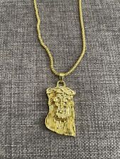 Gold jesus piece for sale  Monrovia