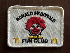 Antigo RONALD MCDONALD PATCH HAMBÚRGUER CLUBE DIVERTIDO ARCOS DOURADOS PALHAÇO, usado comprar usado  Enviando para Brazil