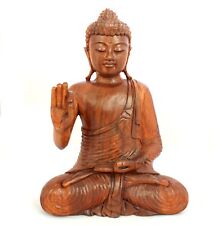 Wooden buddha statue for sale  SPILSBY