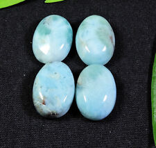 TOP Quality~ 13X18MM Natural Larimar Pectolite Oval Loose Gemstone 04Pcs Lot D34, used for sale  Shipping to South Africa