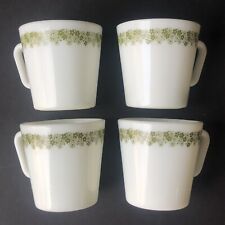 4 canecas de café vintage Pyrex primavera flor vidro leitoso margarida louca xícaras de chá verde comprar usado  Enviando para Brazil